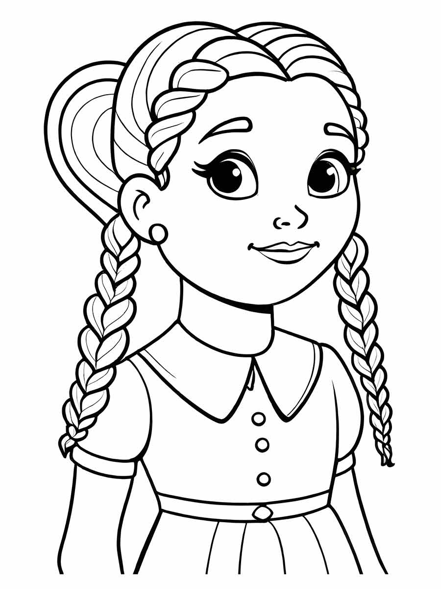 desenho da wandinha para colorir 32