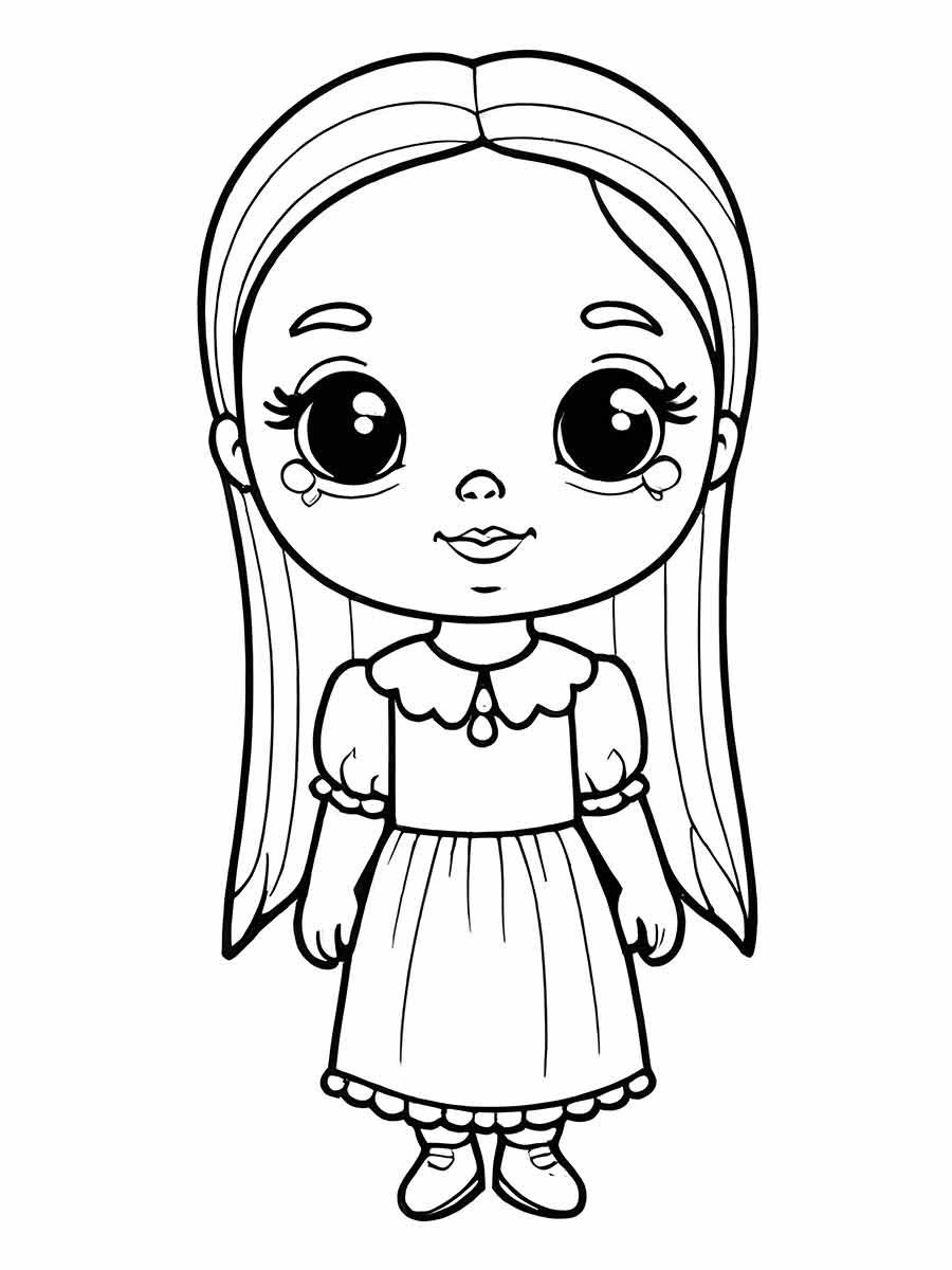 desenho da wandinha para colorir 33