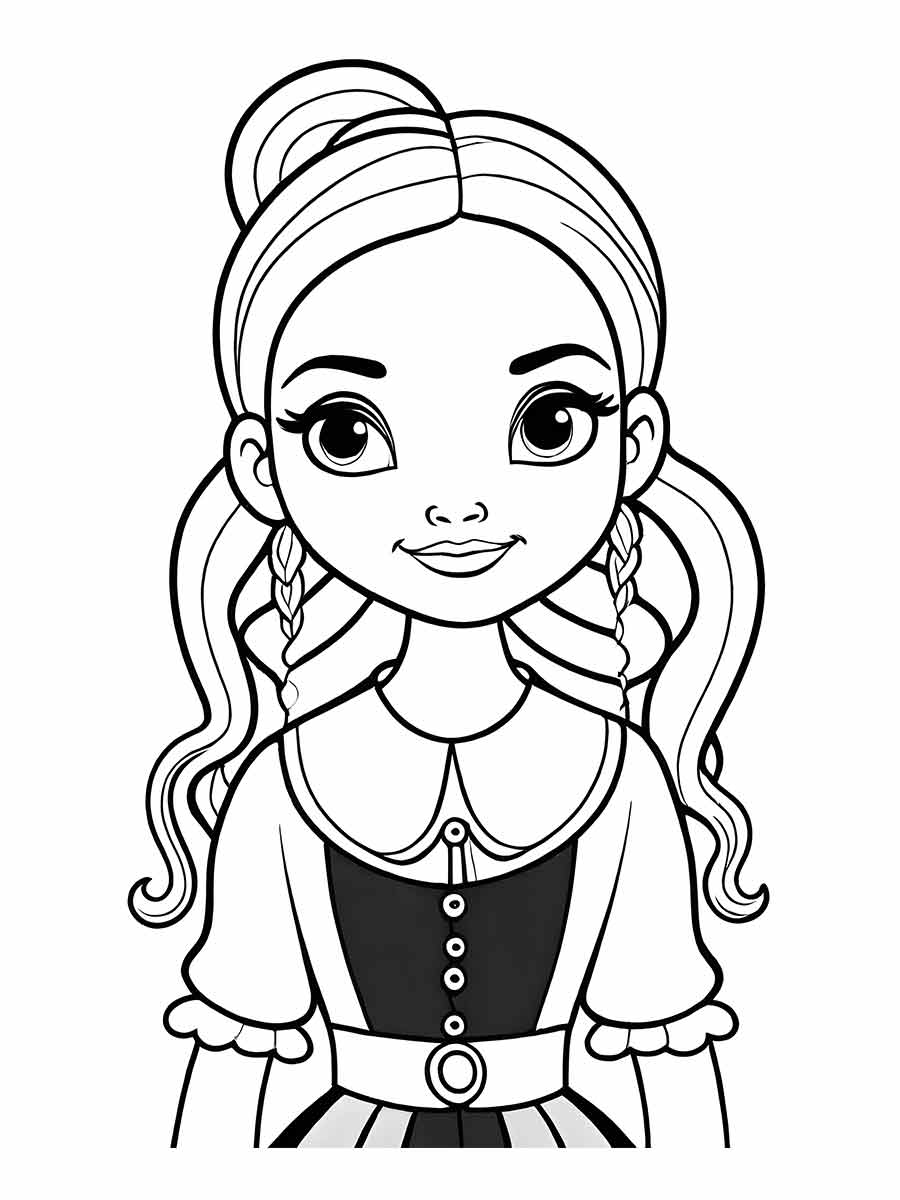 desenho da wandinha para colorir 34