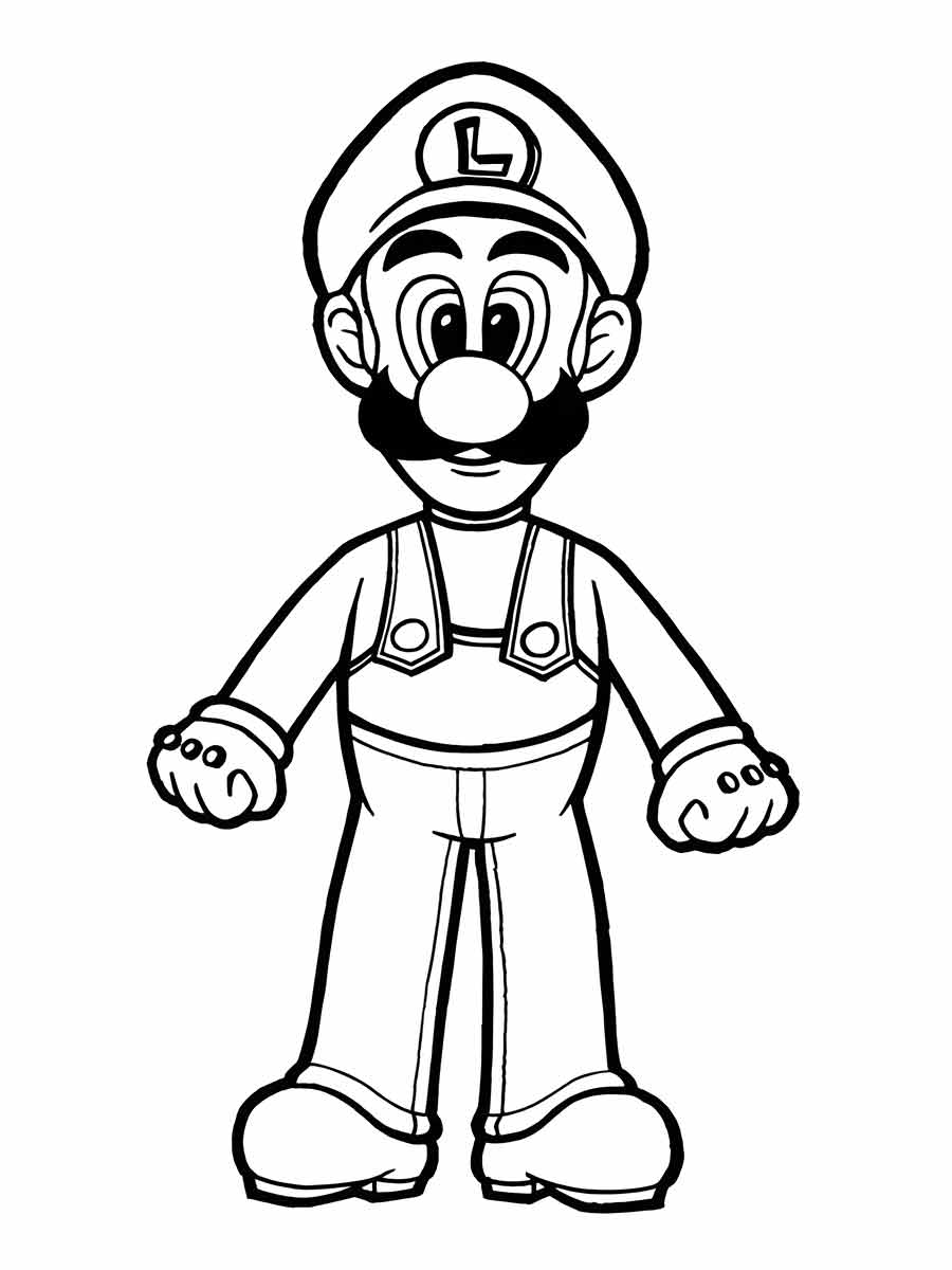 desenho de Luigi para colorir 1