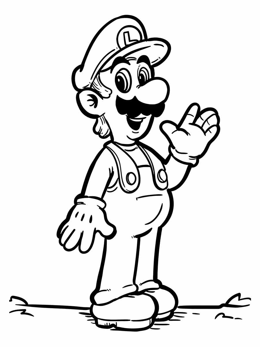 desenho de Luigi para colorir 4