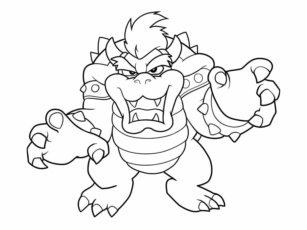 desenho de bowser para colorir 1