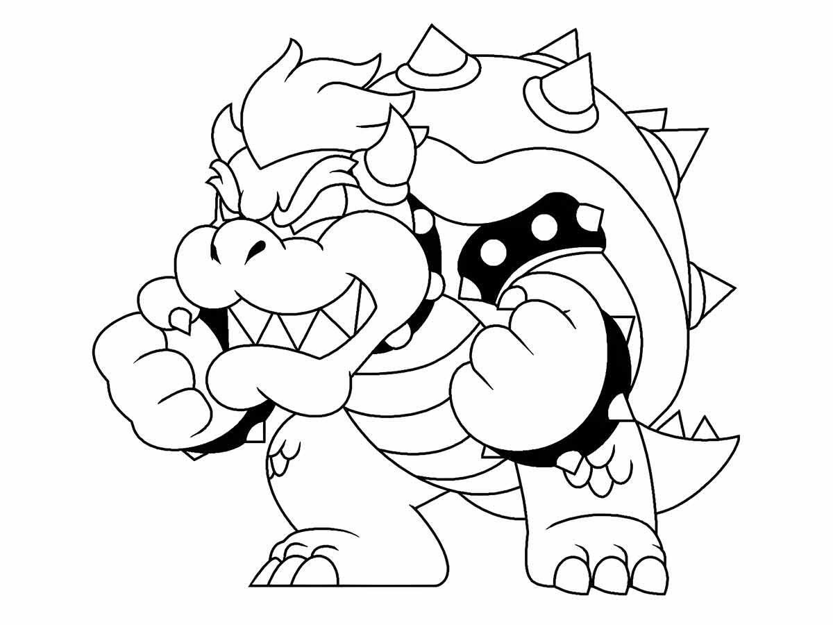 desenho de bowser para colorir 3