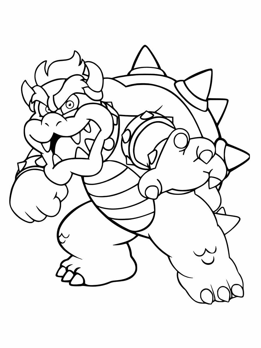 desenho de bowser para colorir 4