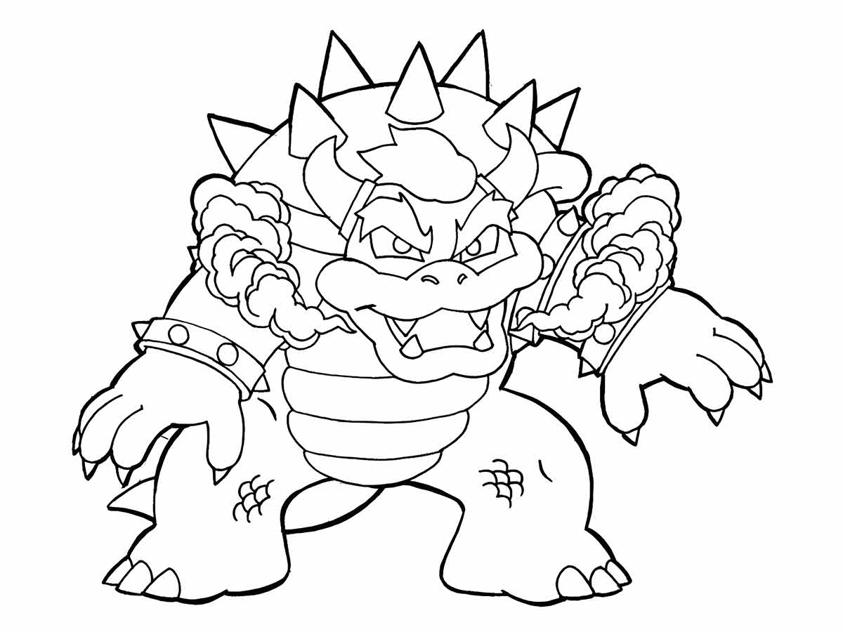 desenho de bowser para colorir 5