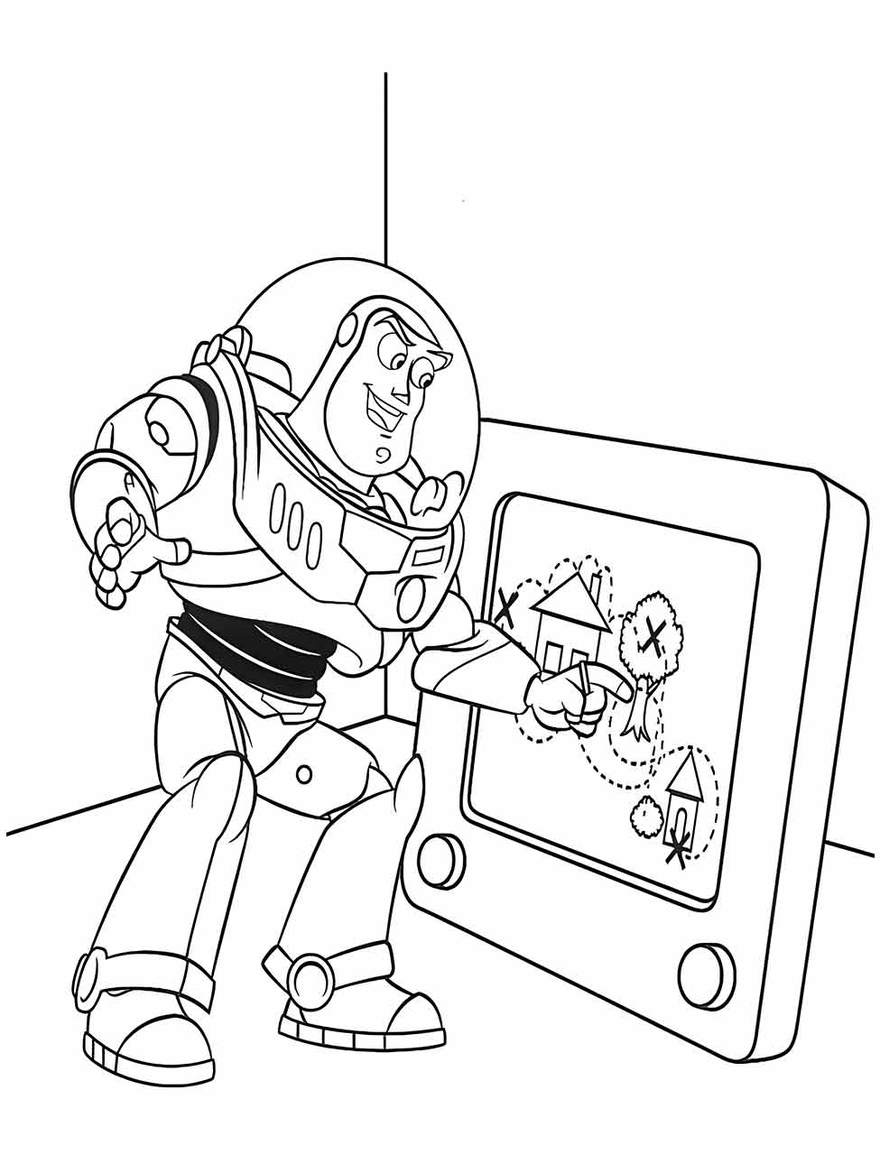 desenho de buzz lightyear para colorir 12