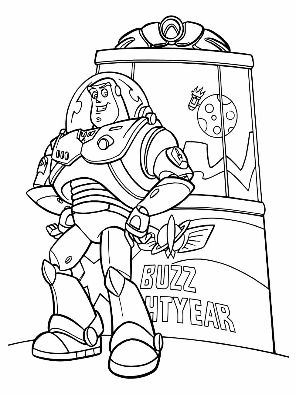 desenho de buzz lightyear para colorir 7