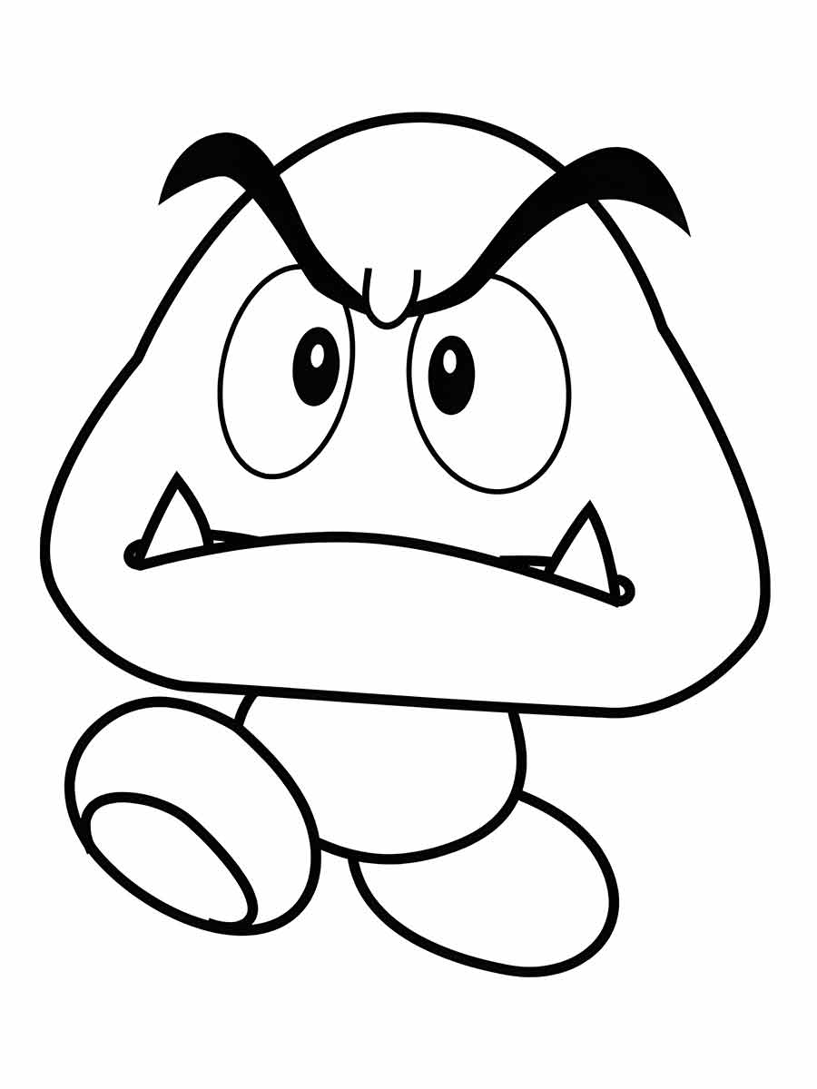 desenho de goomba para colorir 1