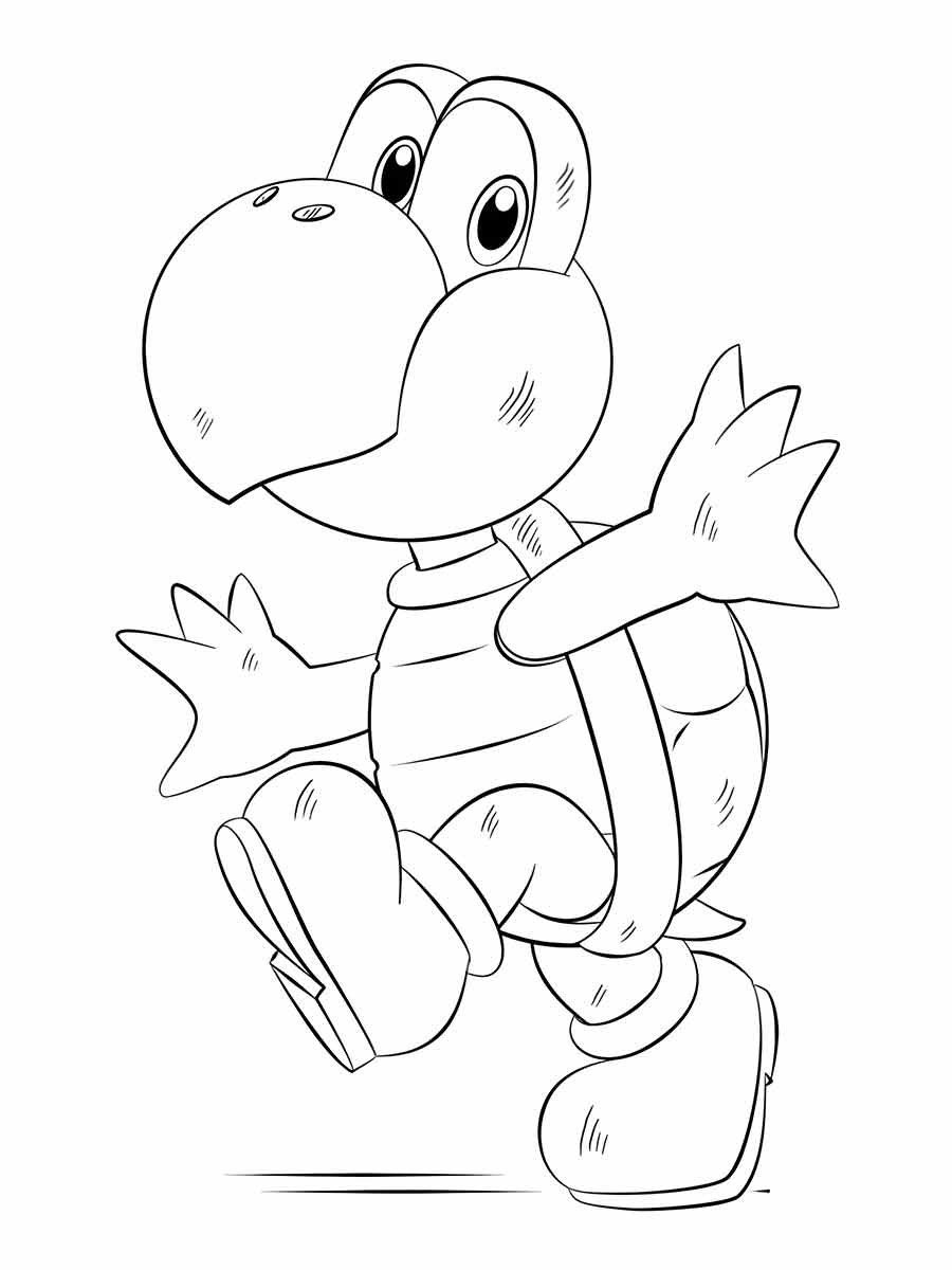 desenho de koopa troopa para colorir 1