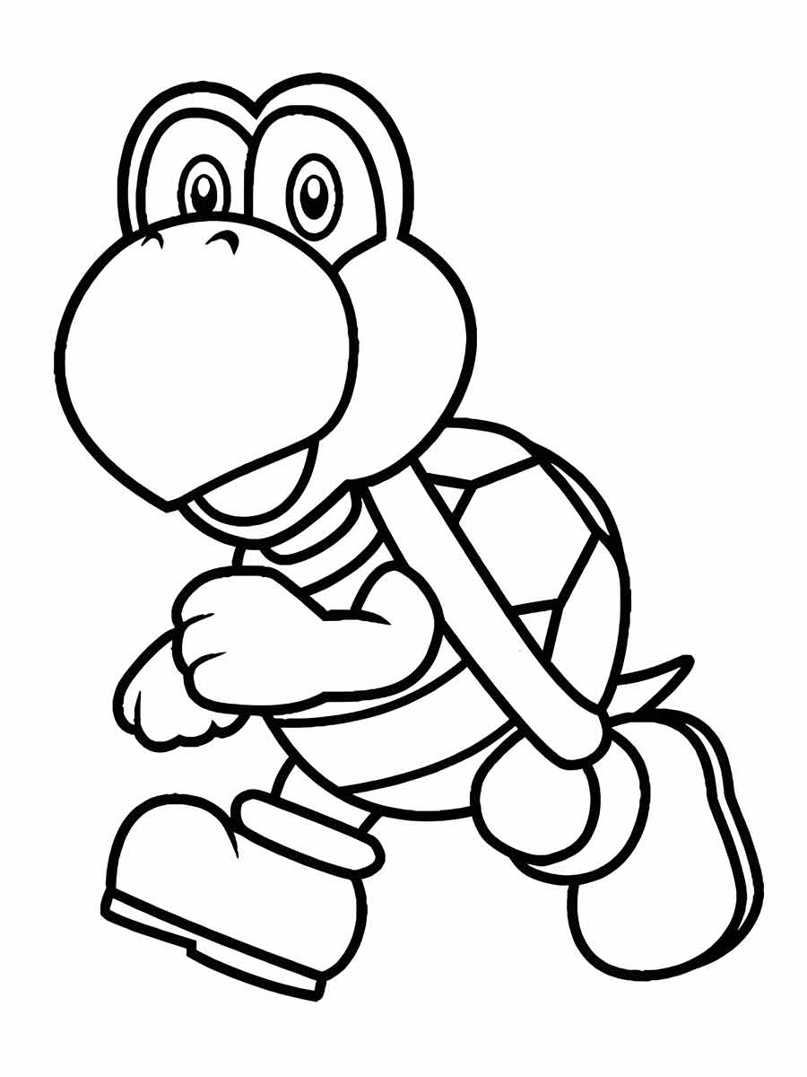 desenho de koopa troopa para colorir