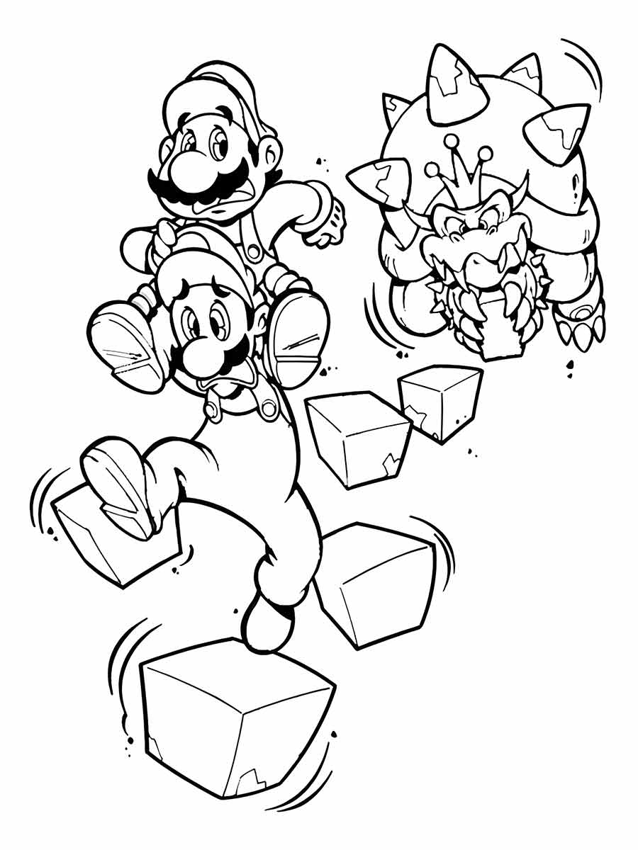 desenho de mario Luigi para colorir 7