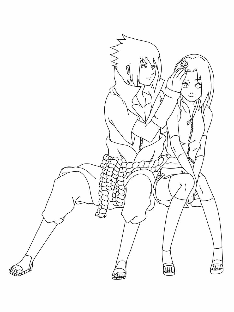 desenho de sasuke para colorir 42