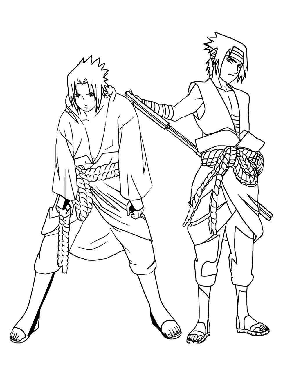 desenho de sasuke para colorir 43