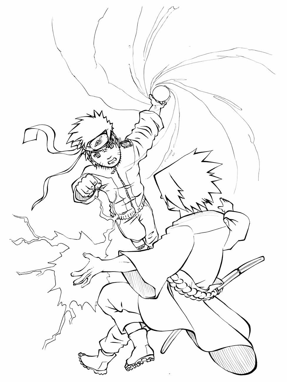 desenho de sasuke para colorir 52