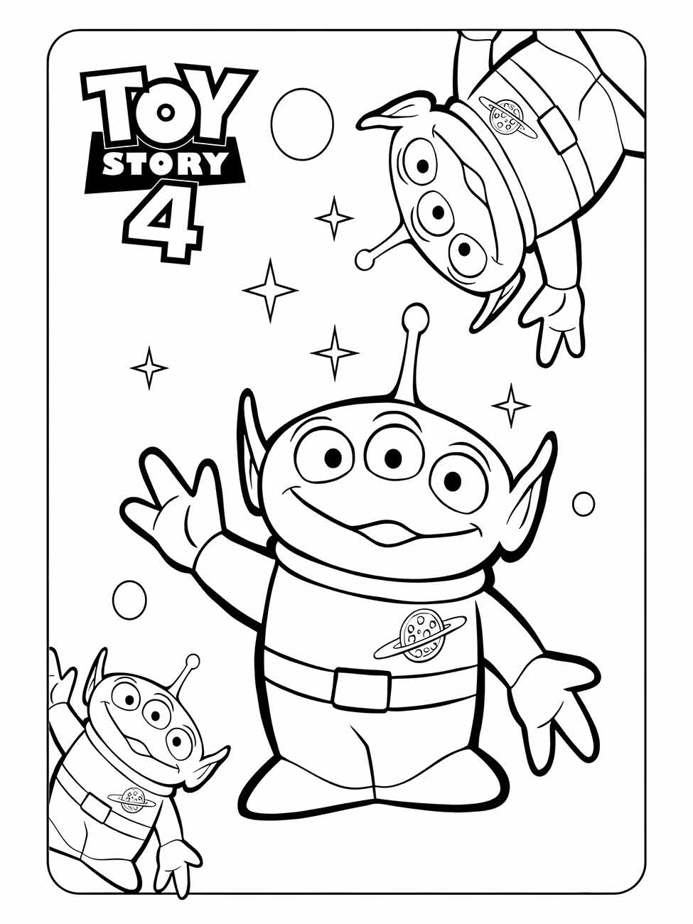 desenho de squeeze toy aliens para colorir 1