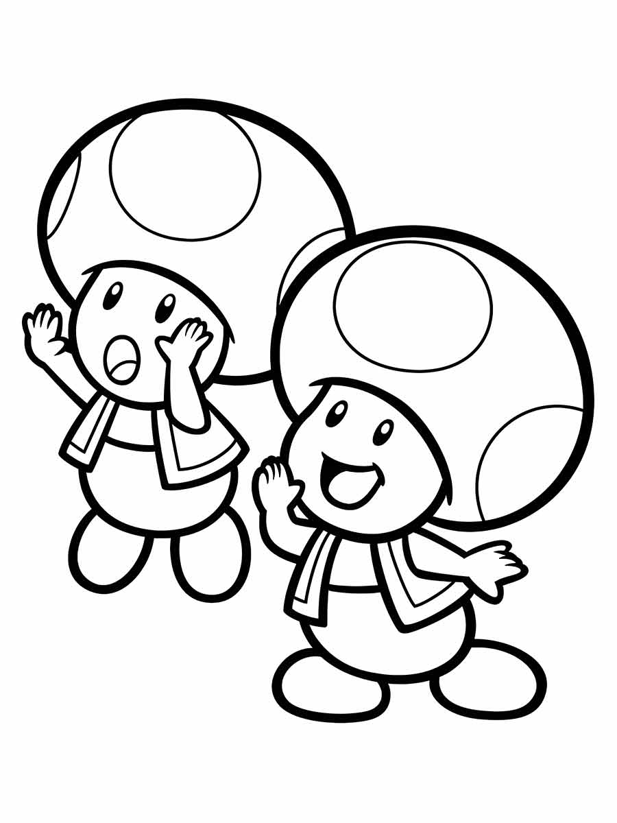 desenho de toad para colorir 1