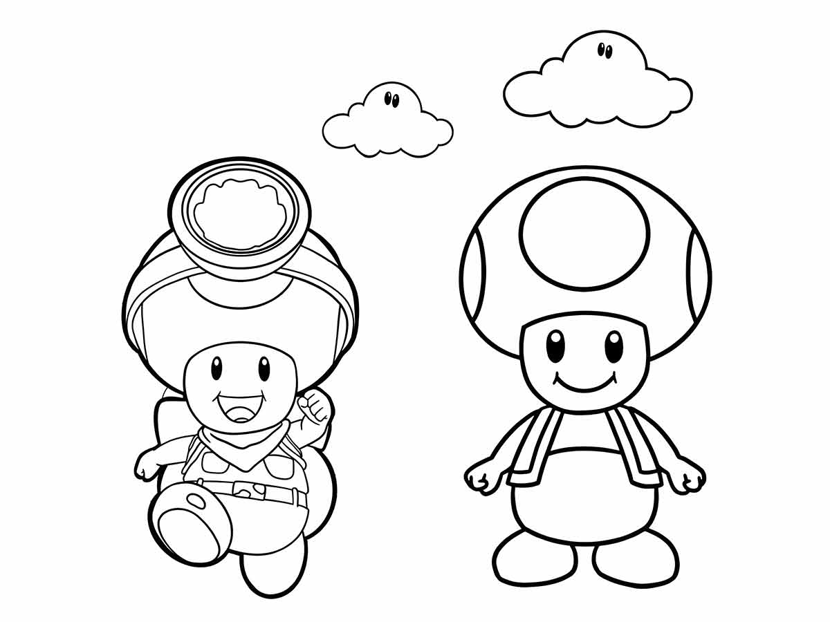 desenho de toad para colorir 3