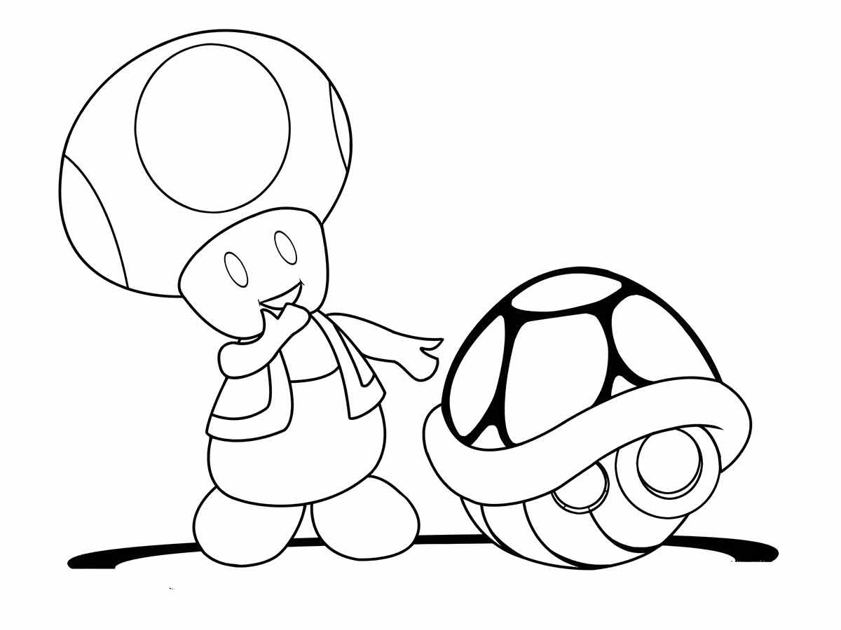 desenho de toad para colorir 4