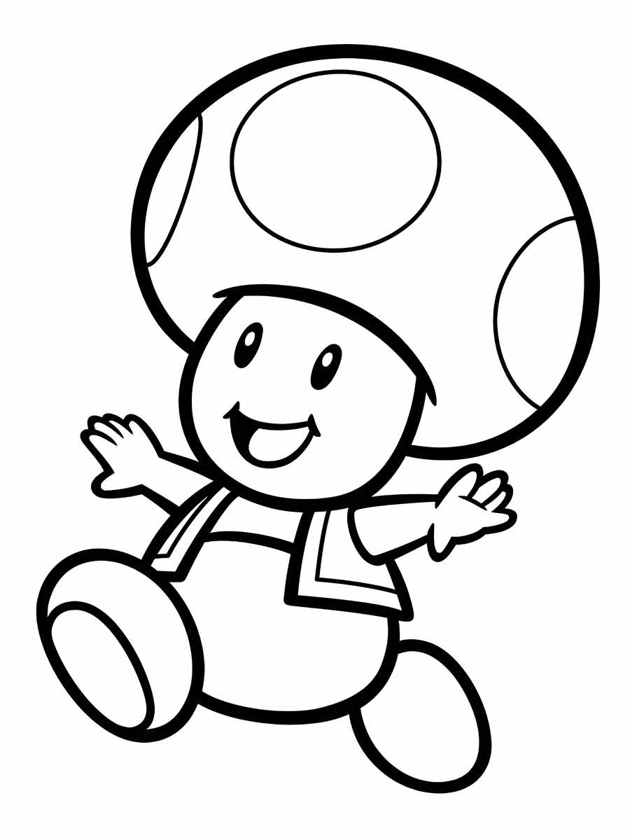 desenho de toad para colorir