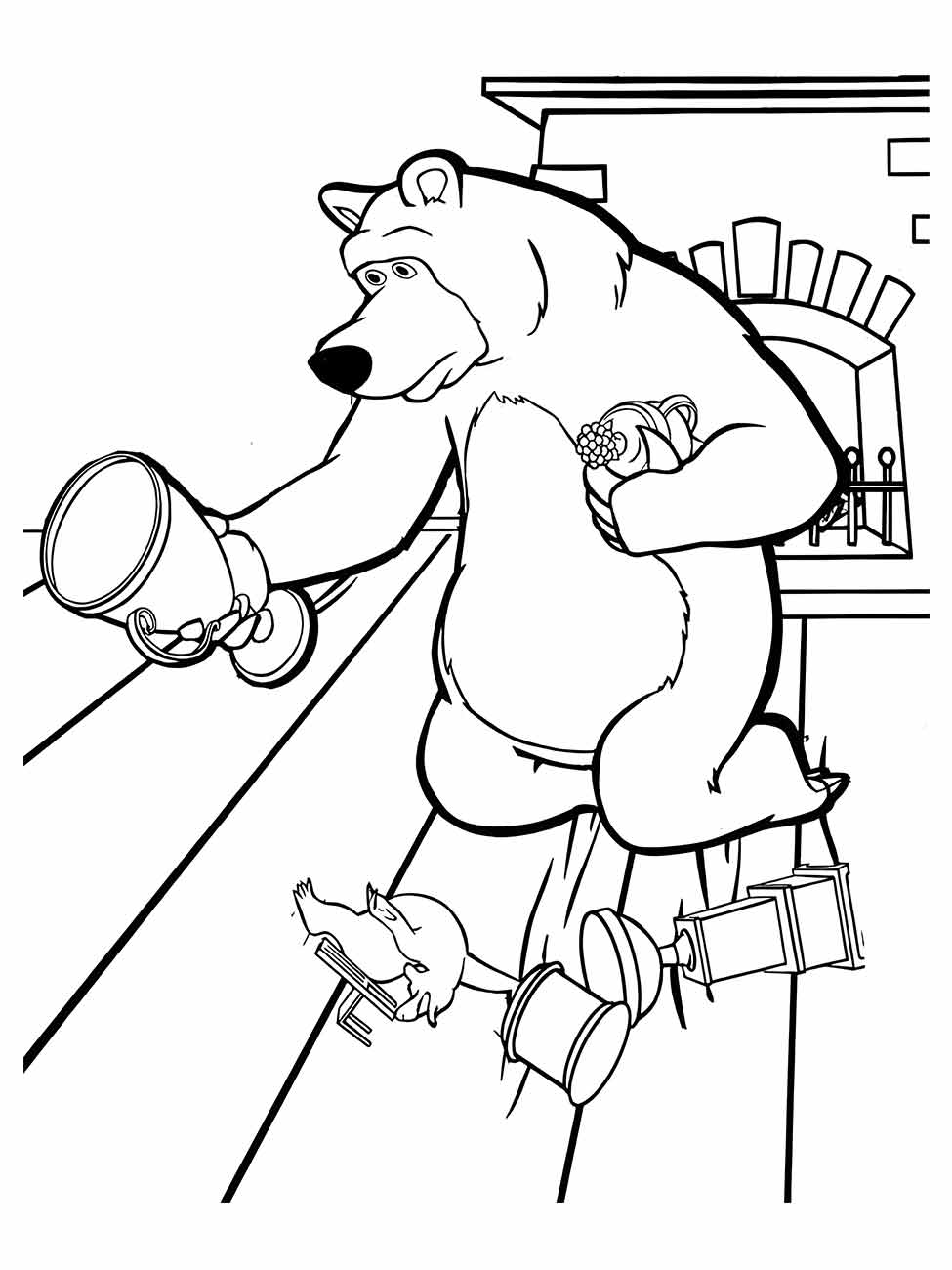 desenho de urso para colorir 15