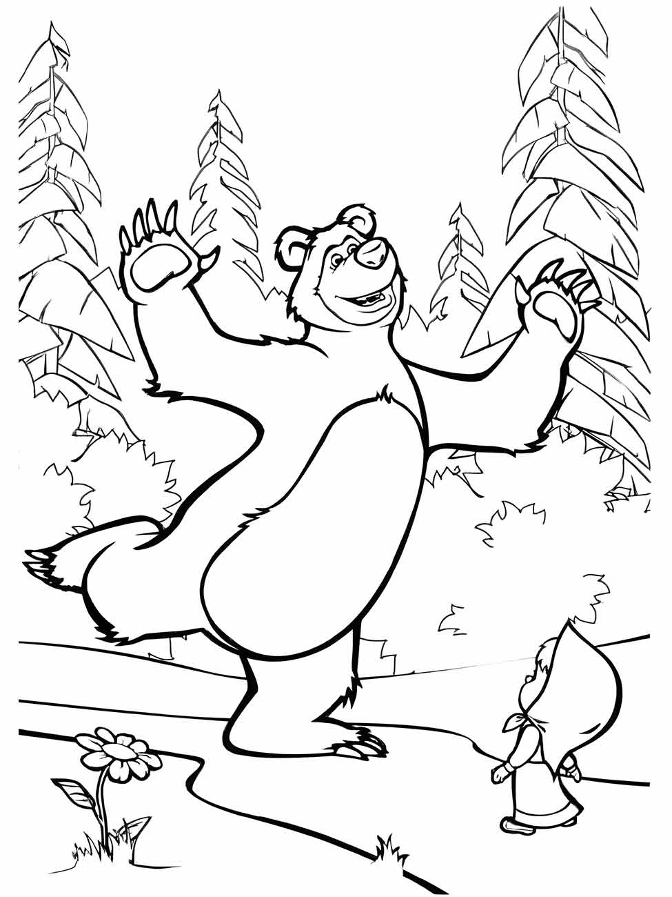 desenho de urso para colorir 16