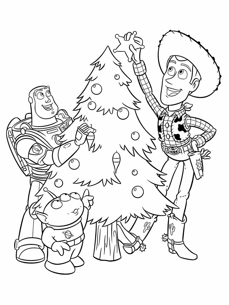 desenho de woody e buzz lightyear para colorir 3