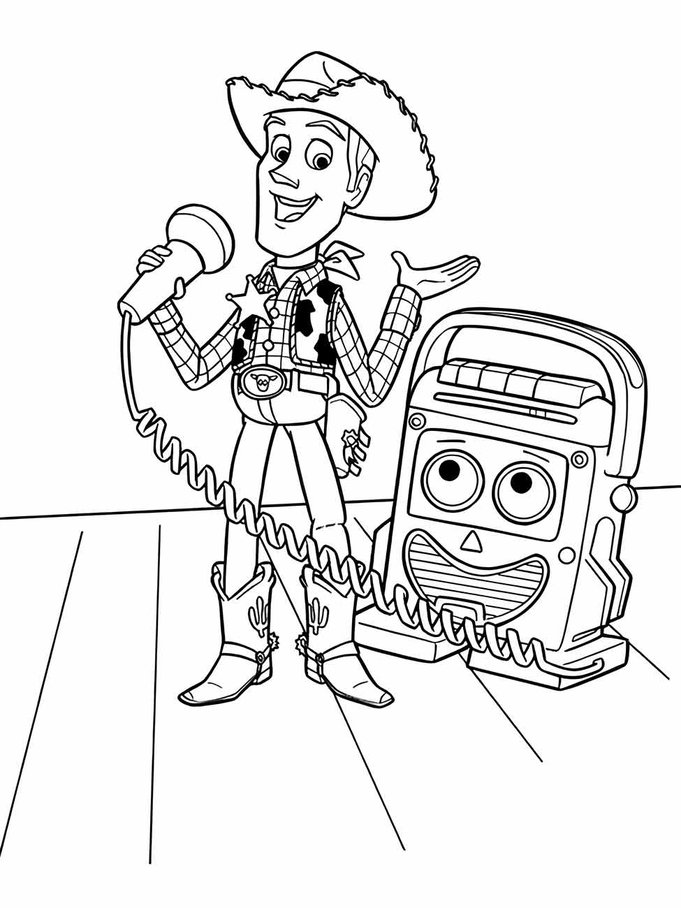 desenho de xerife woody para colorir 1