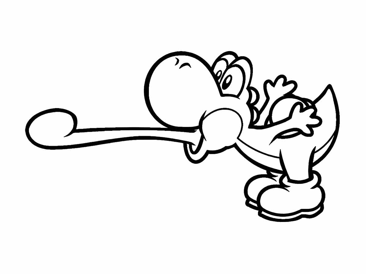 desenho de yoshi para colorir 1