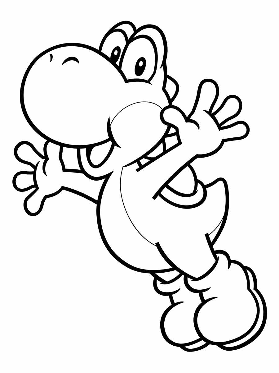 desenho de yoshi para colorir