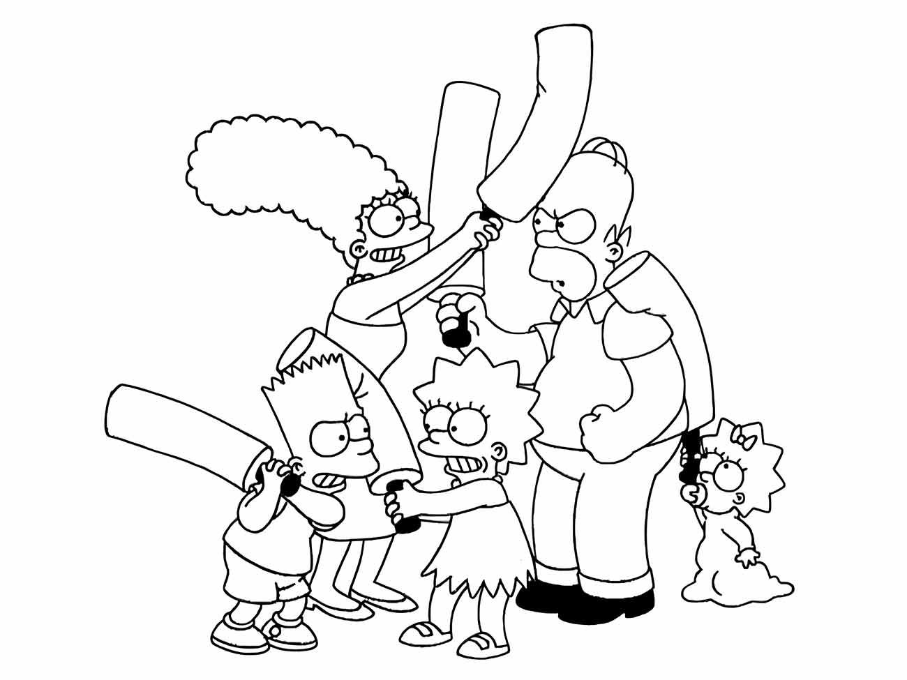 desenho dos simpsons 90