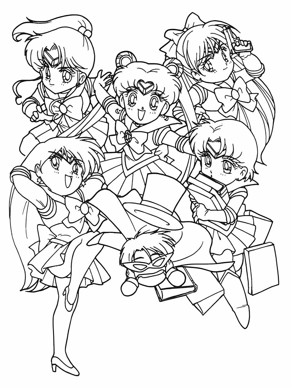 desenho sailor moon para colorir 28