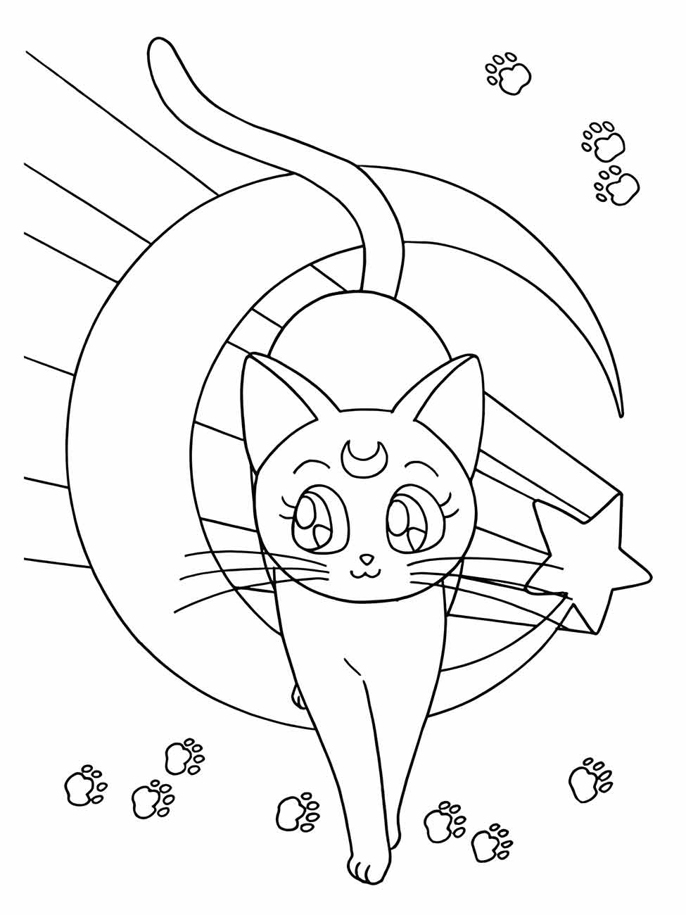 desenho sailor moon para colorir 43