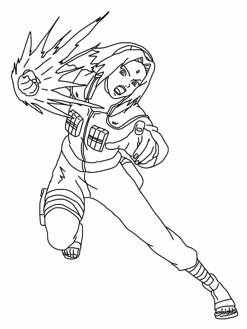 desenho sakura para colorir 35