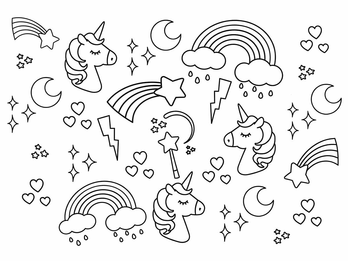 desenho unicornio para colorir 50