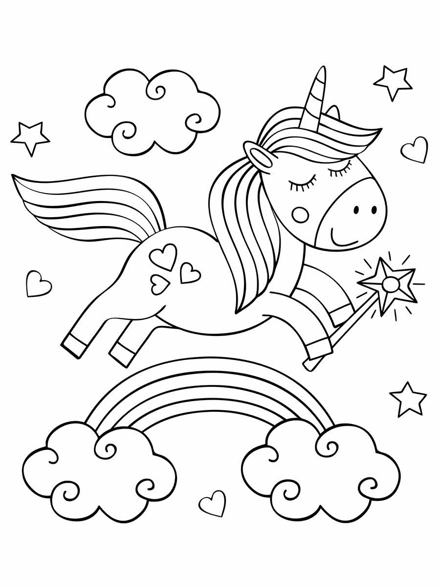 desenho unicornio para colorir 54