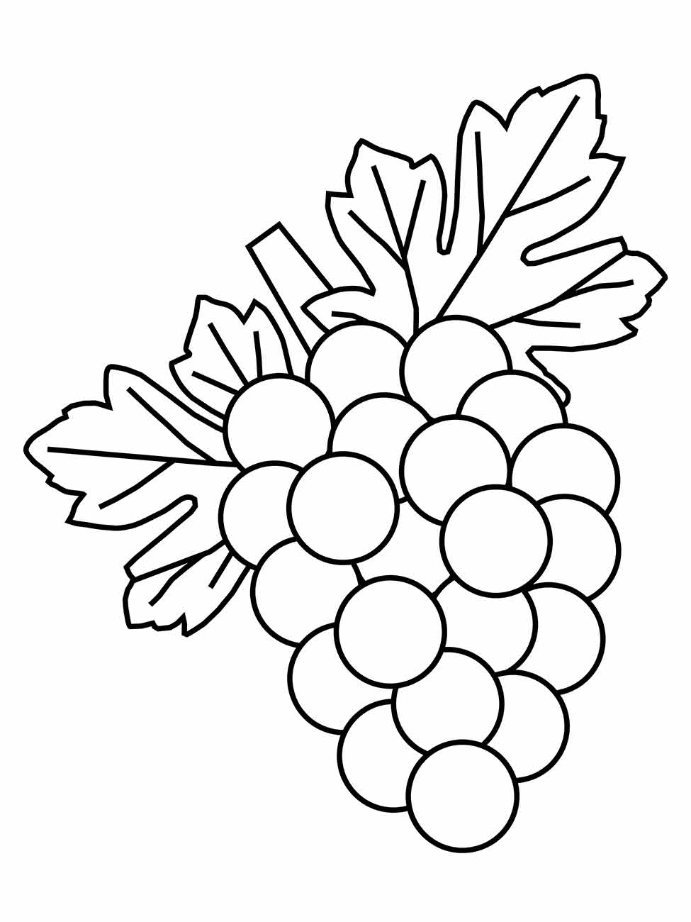 desenho uvas para colorir 14