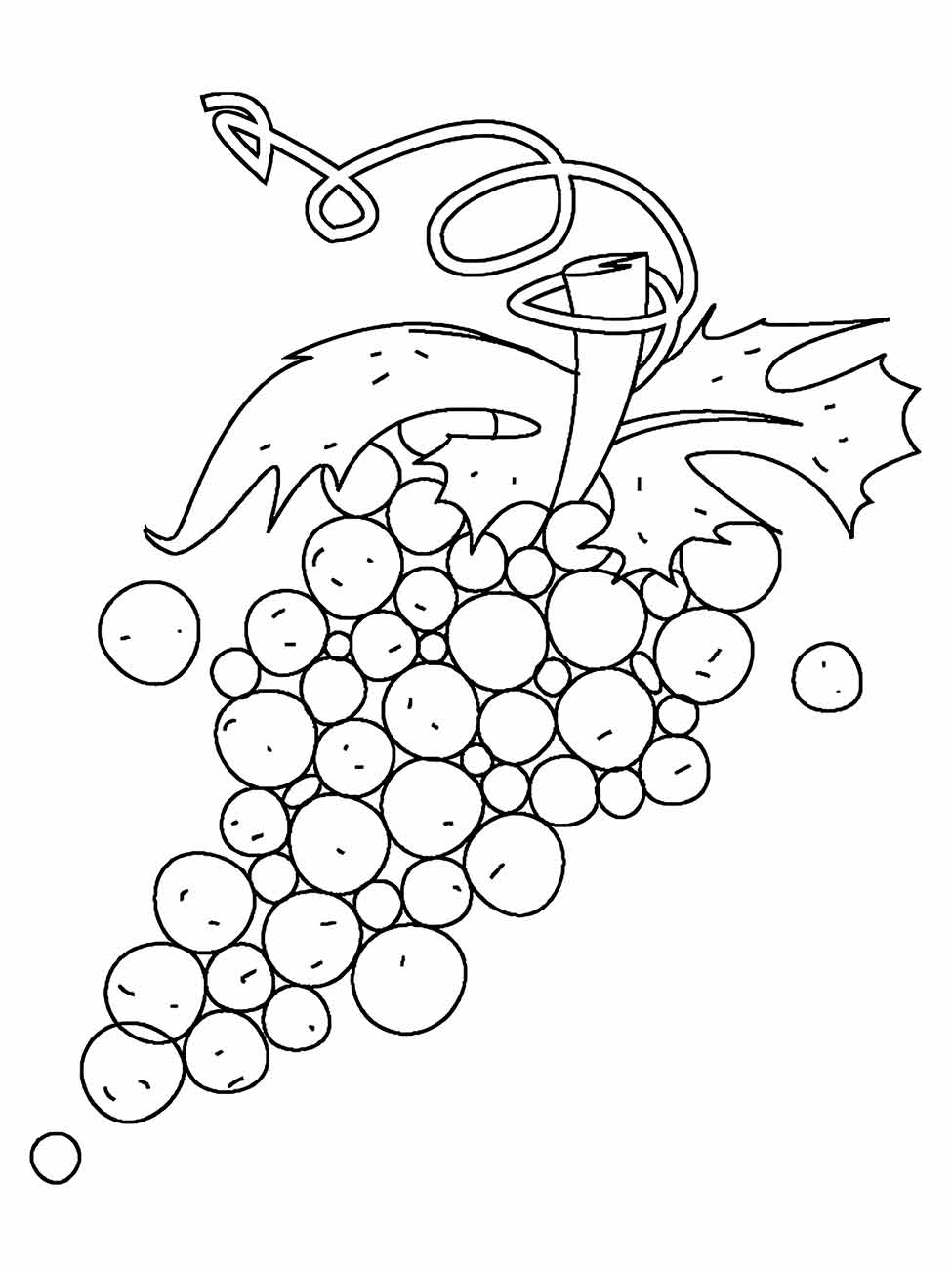 desenho uvas para colorir 30