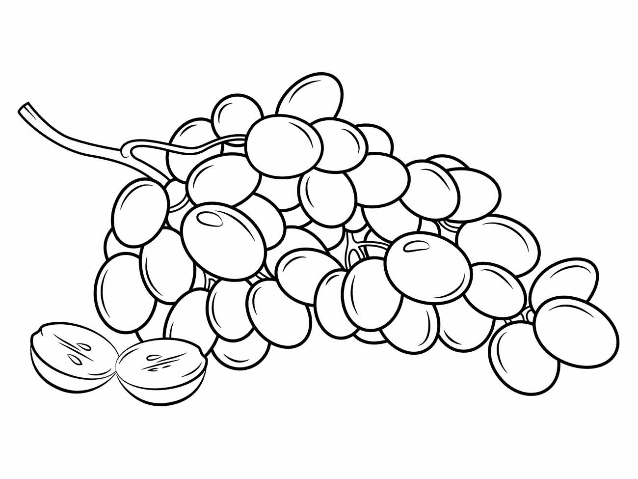 desenho uvas para colorir 31