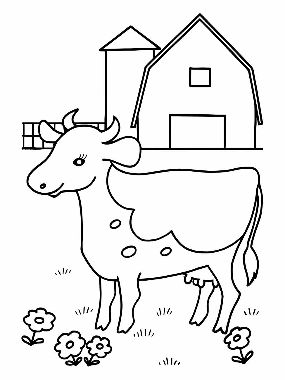 desenho vaca para colorir 36