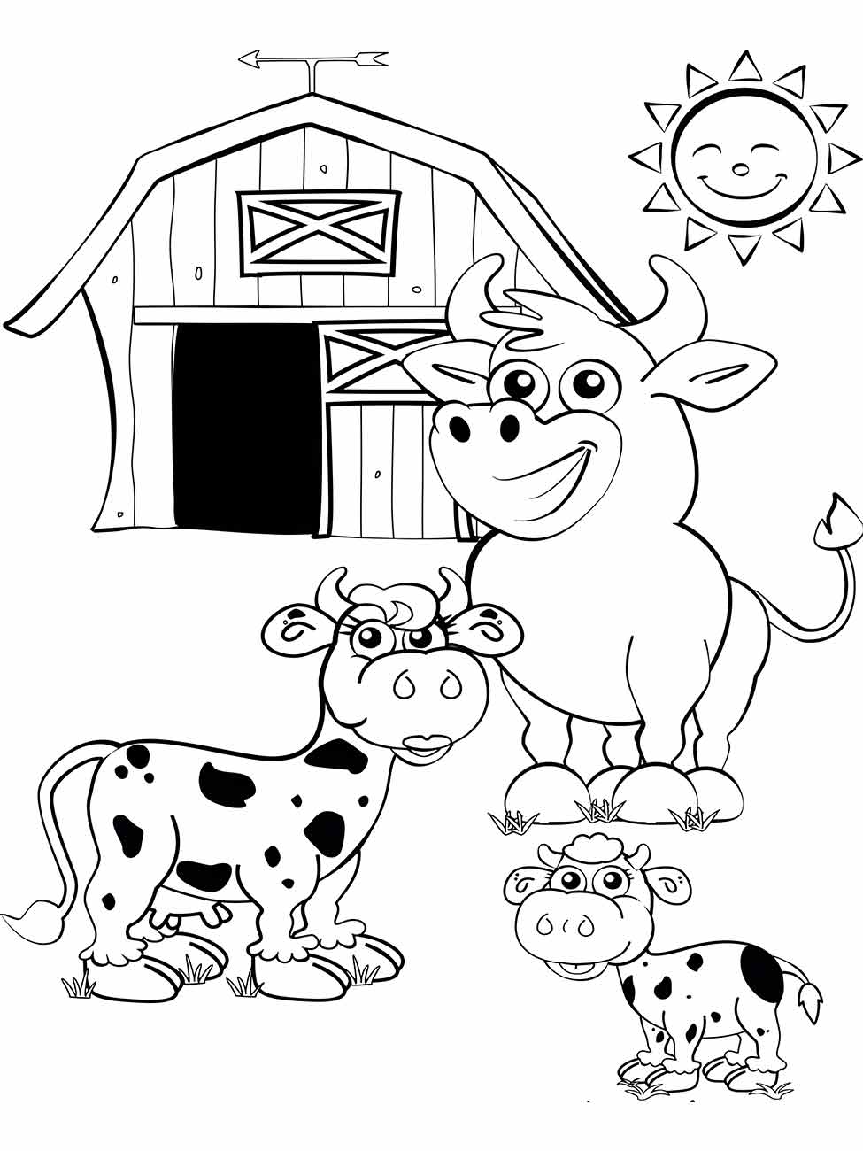 desenho vacas para colorir 45