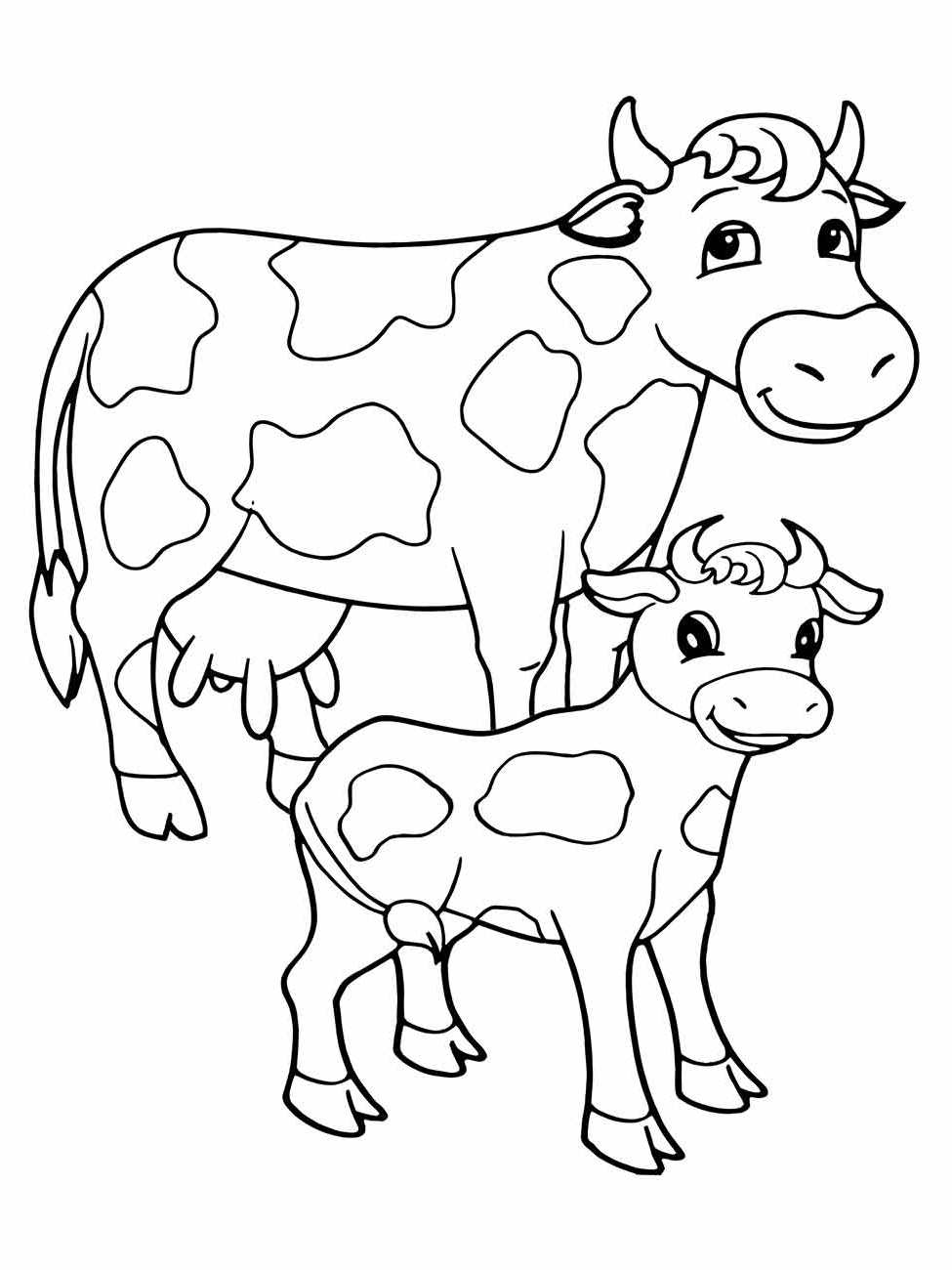 desenho vacas para colorir 46