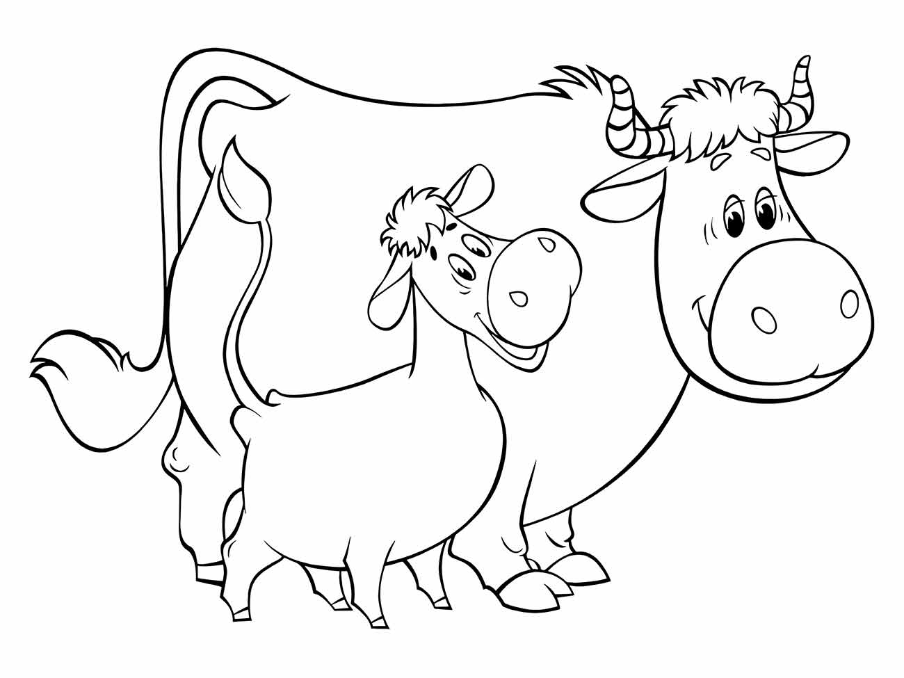 desenho vacas para colorir 47