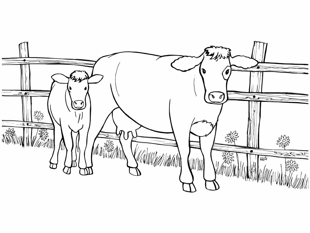 desenho vacas para colorir 51