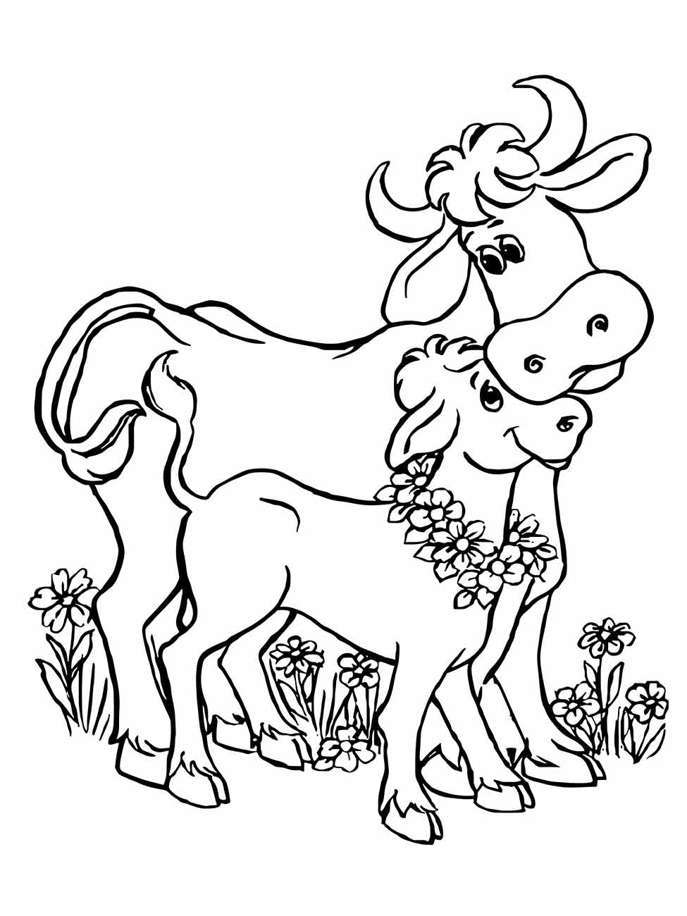 desenho vacas para colorir 52