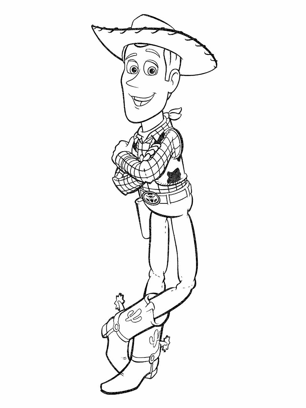 desenho xerife woody para colorir 4