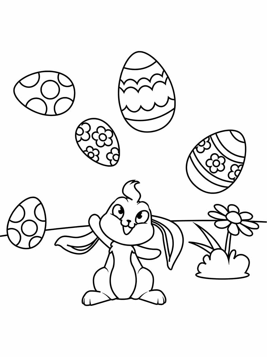 desenhos de coelho da pascoa para colorir 34