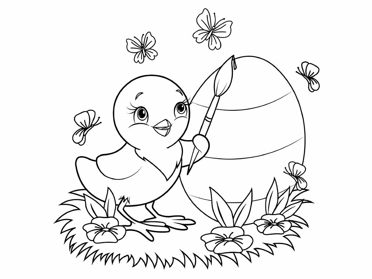 desenhos de coelho da pascoa para colorir 45