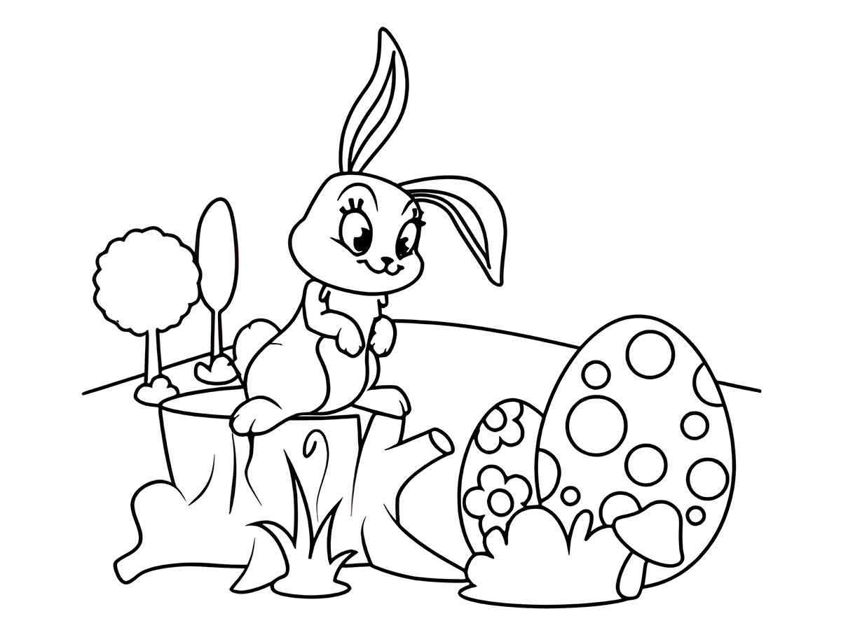 desenhos de coelho da pascoa para colorir 46