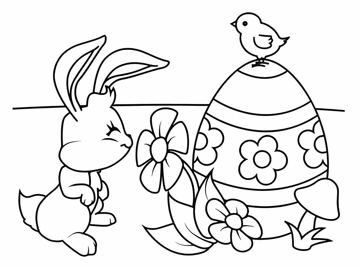 desenhos de coelho da pascoa para colorir 47