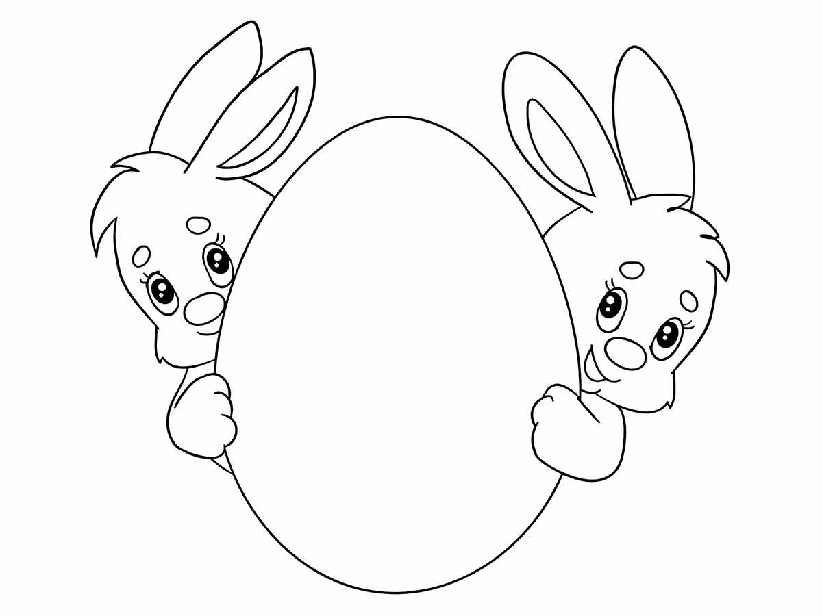 desenhos de coelhos da pascoa para colorir 65